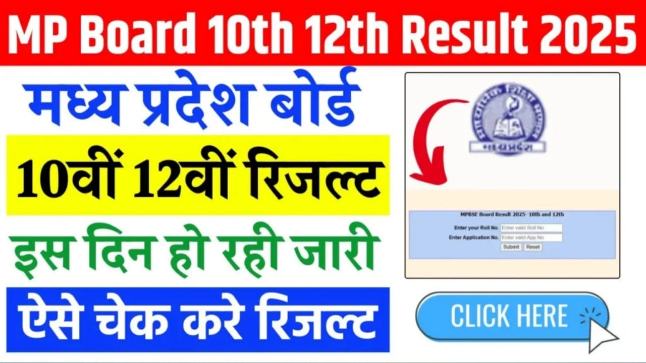 MP Board 10th 12th Result Date